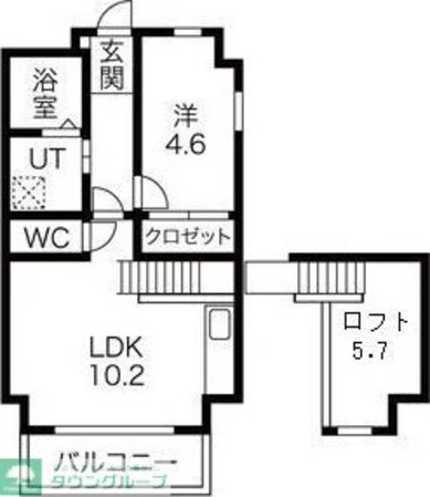 グランフォート新瑞橋の物件間取画像